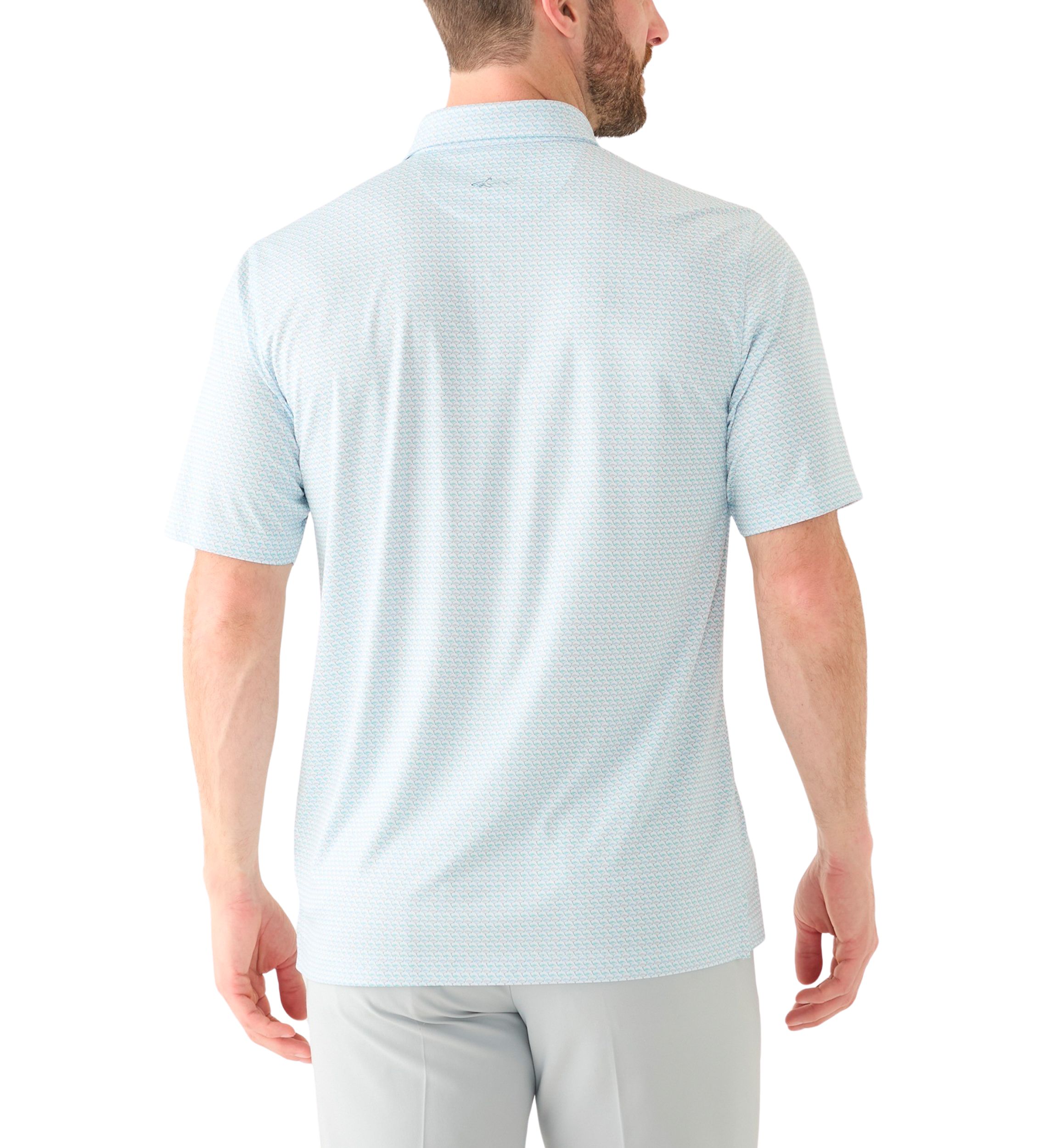 Mens Flying Kites Printed Polo Shirt