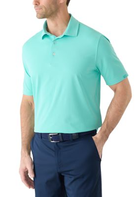 Greg Norman Collection Men's Textured Solid Shirt, Blue, 2XL