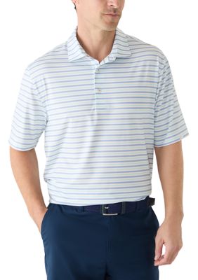 Greg Norman Collection Men's Days Off Striped Polo Shirt, 2XL