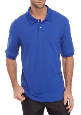 Saddlebred® Big & Tall Short Sleeve Solid PIque Polo Shirt | belk