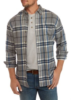 Saddlebred® Men's Plaid Flannel Shirt | belk