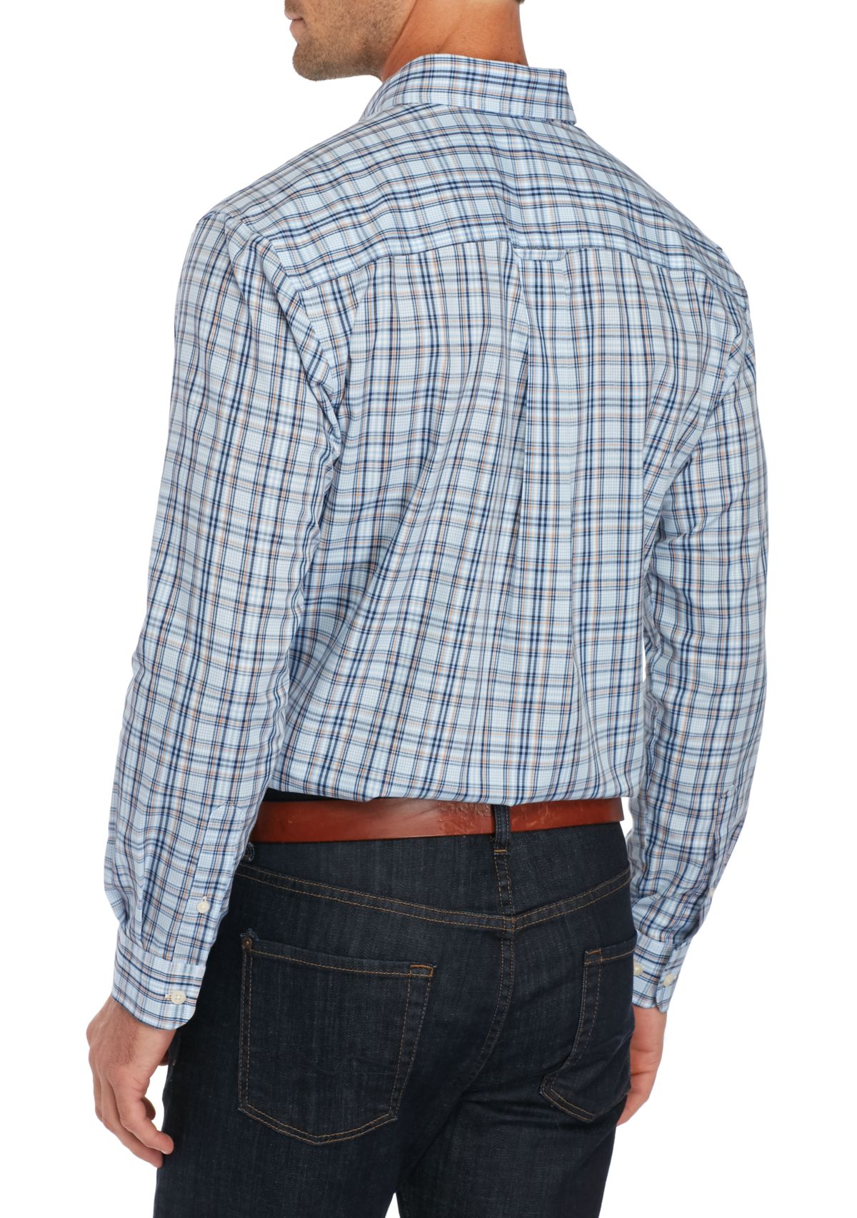 Long Sleeve Easy Care Plaid Shirt
