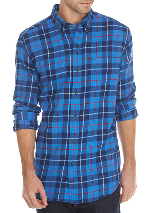 Saddlebred® Long Sleeve Flannel Shirt | belk
