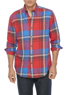 mens flannel shirts belk