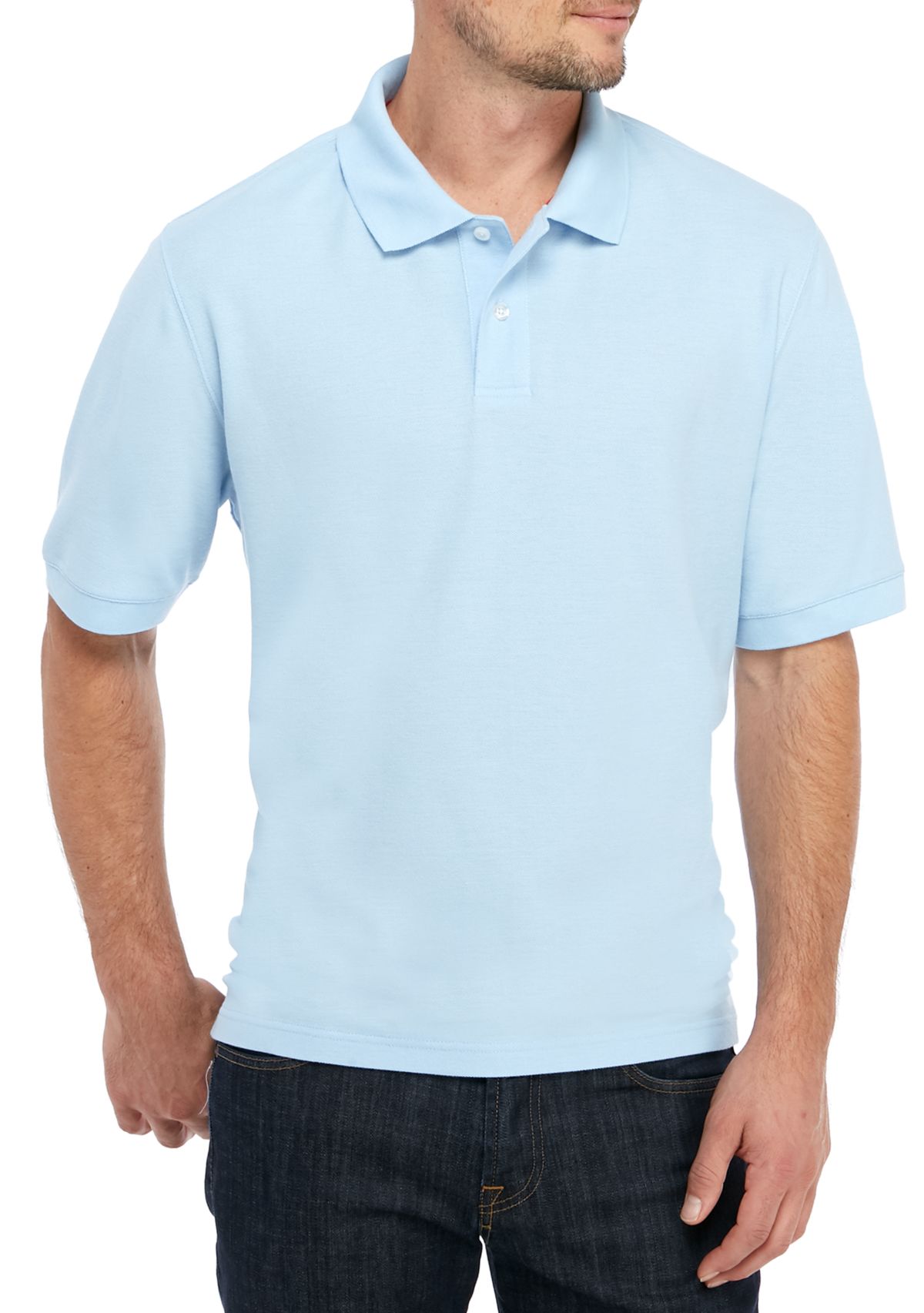 Short Sleeve Pique Basic Polo Shirt 