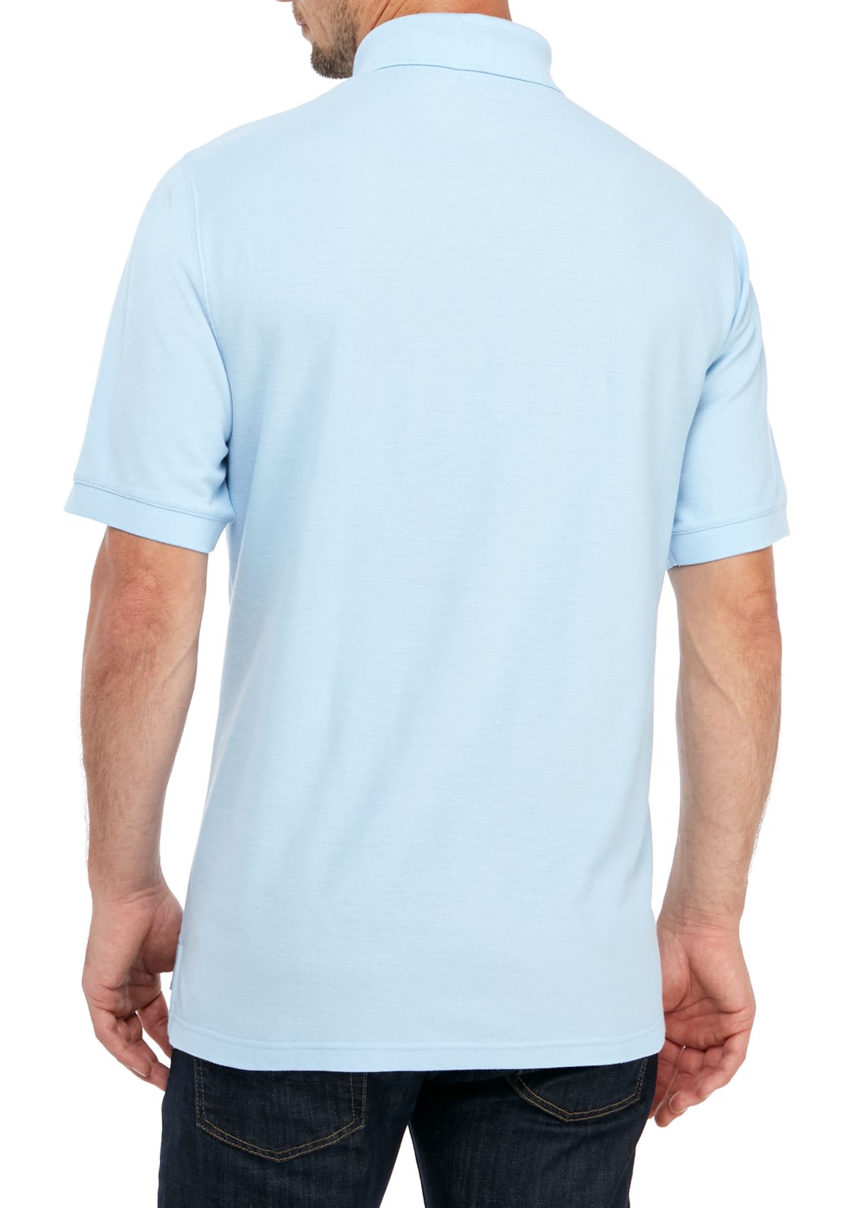 Short Sleeve Pique Basic Polo Shirt 