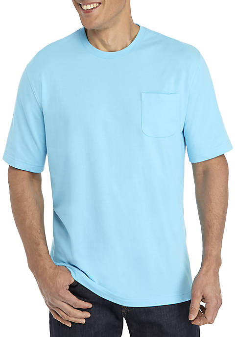 Saddlebred® Solid Comfort Flex Short Sleeve Jersey T-Shirt | belk