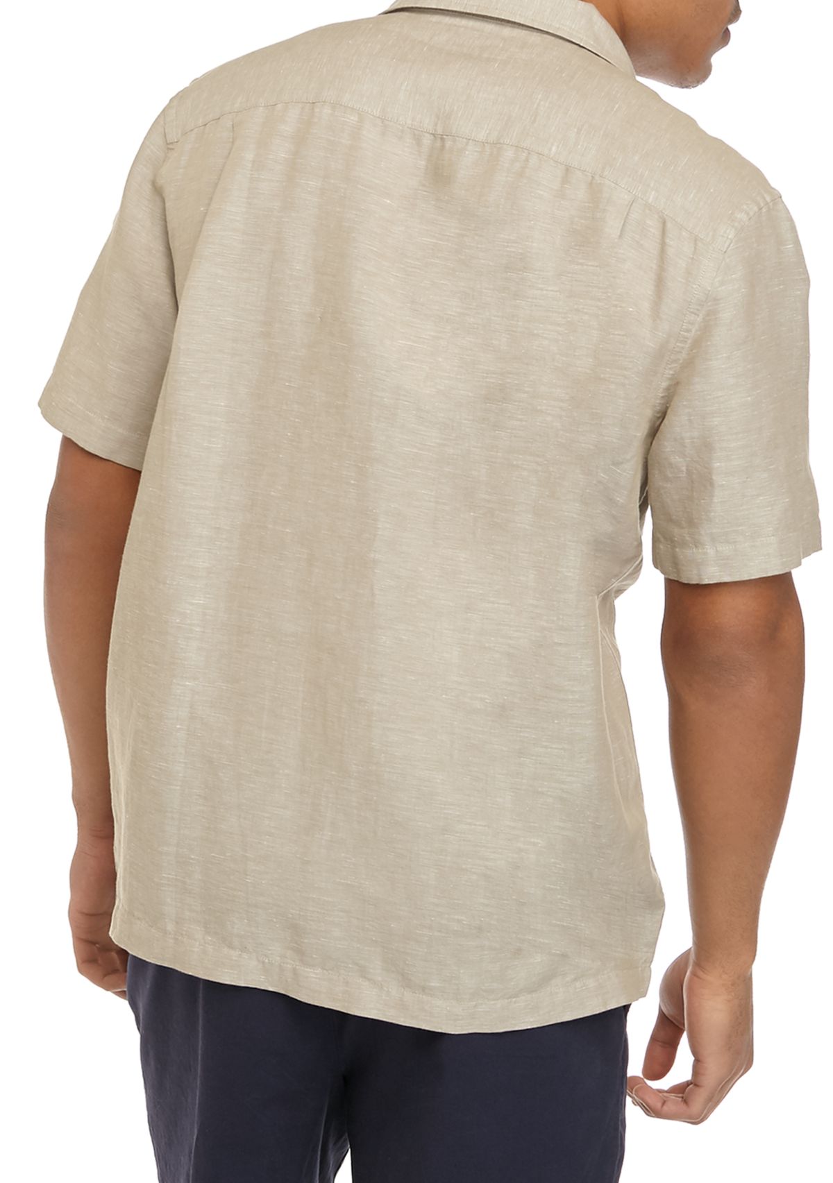  Short Sleeve Linen Button Down Shirt