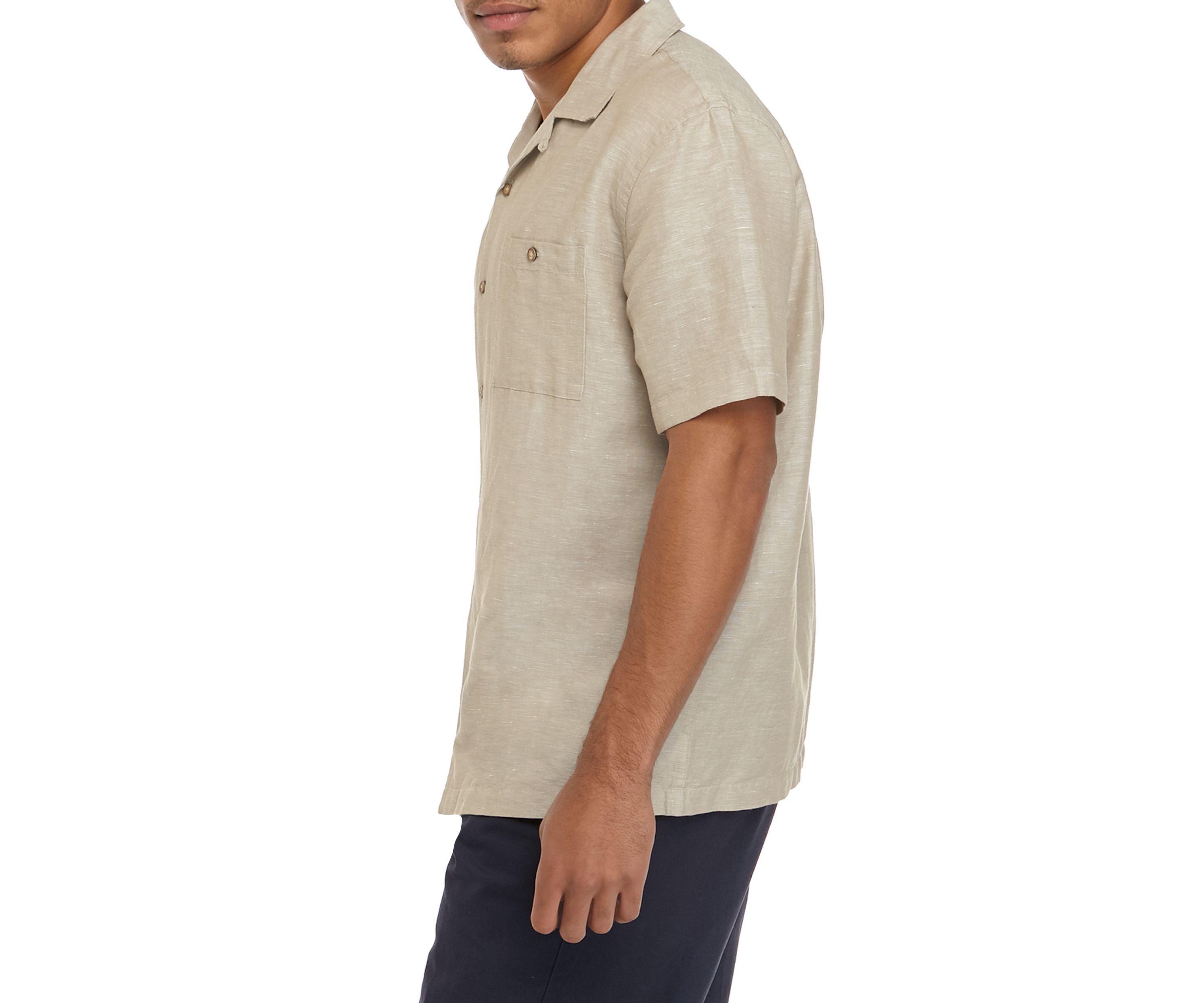  Short Sleeve Linen Button Down Shirt