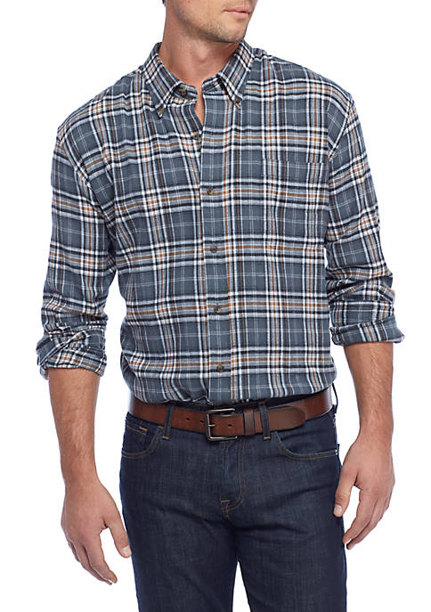 Saddlebred® Long Sleeve Flannel Shirt | belk