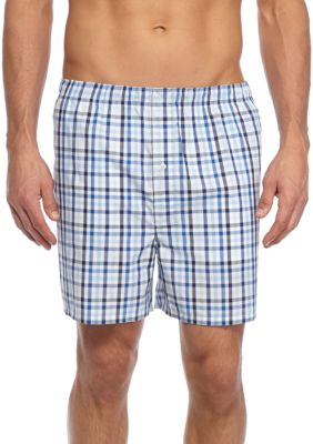 Saddlebred® Gingham Print Woven Boxers | belk