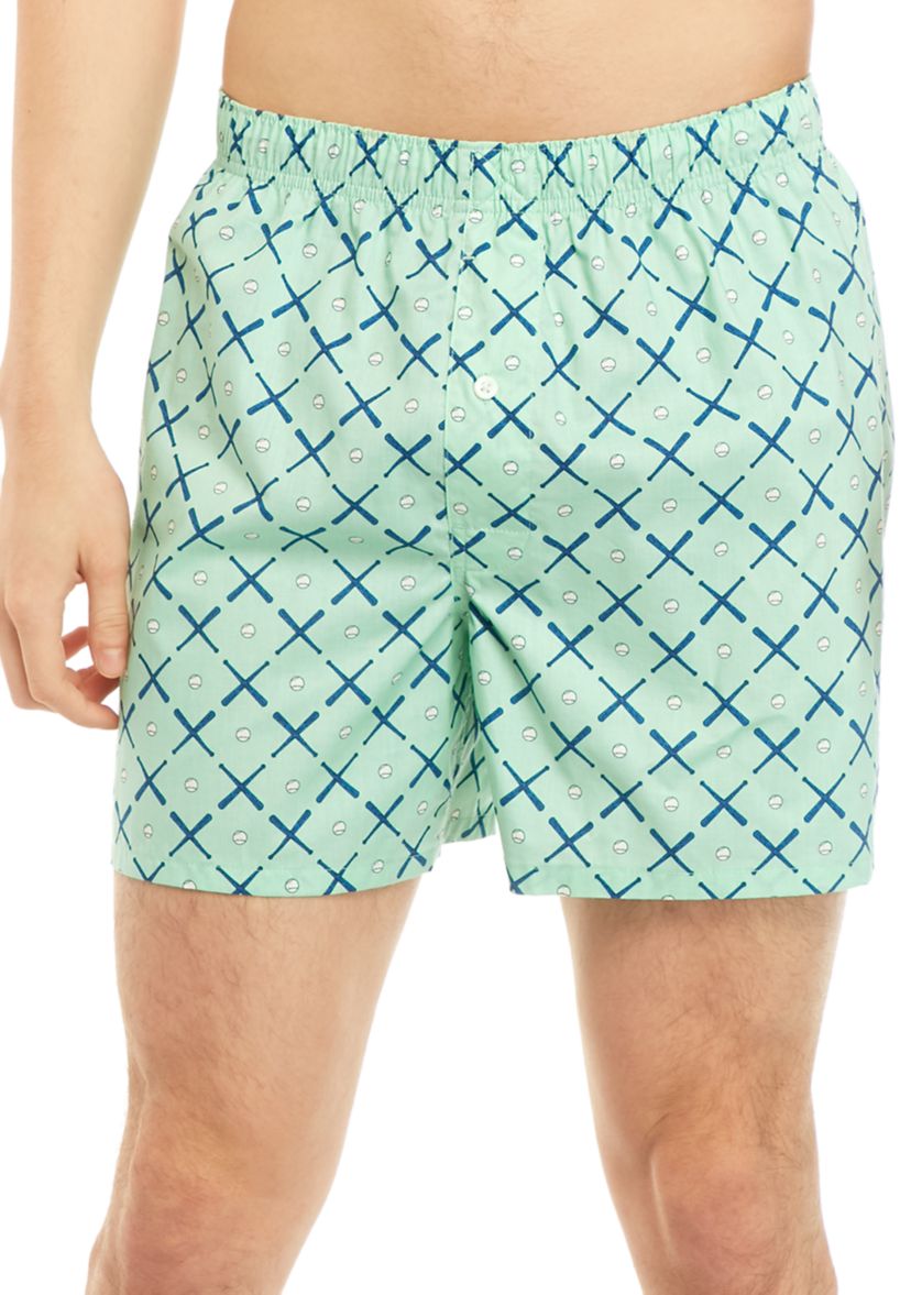 Novelty Print Woven Boxers 