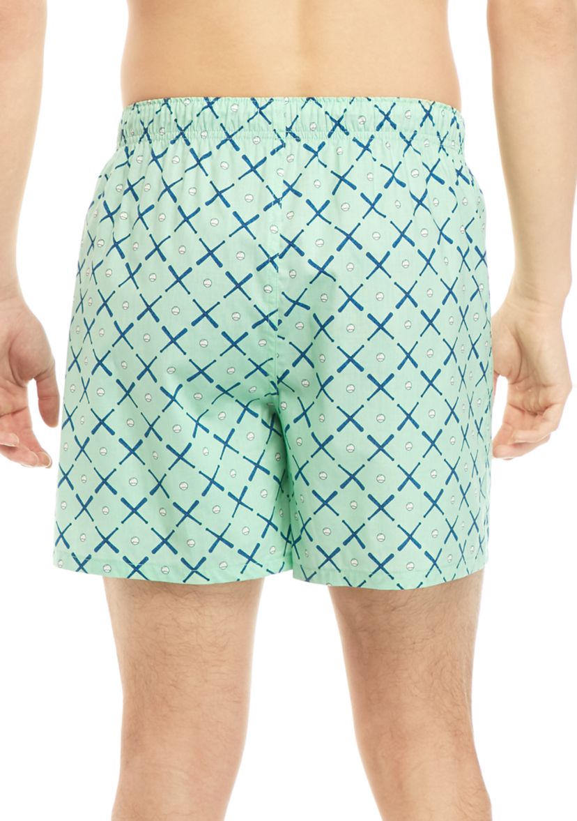 Novelty Print Woven Boxers 