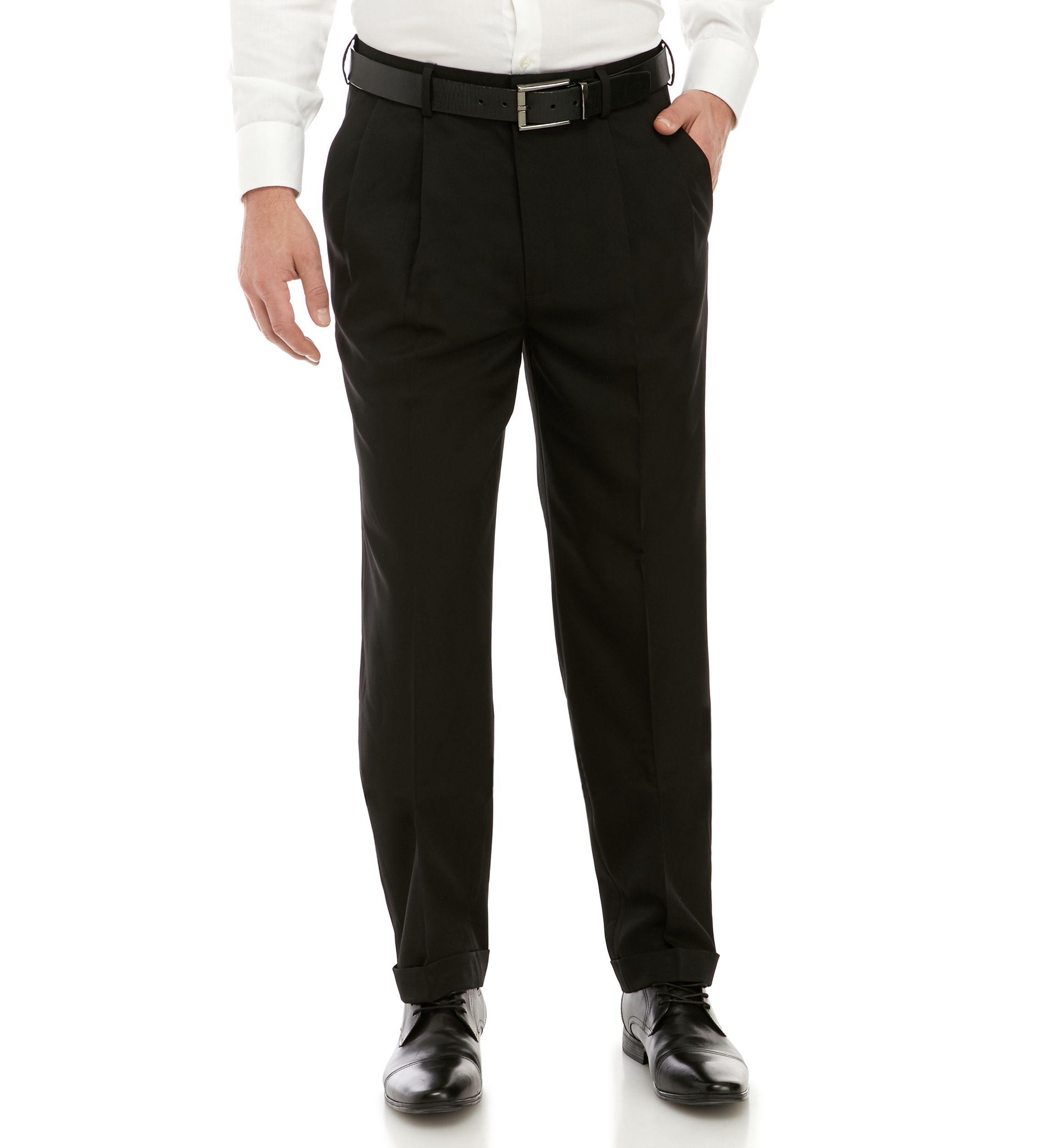 Straight Micro Pleat Pants