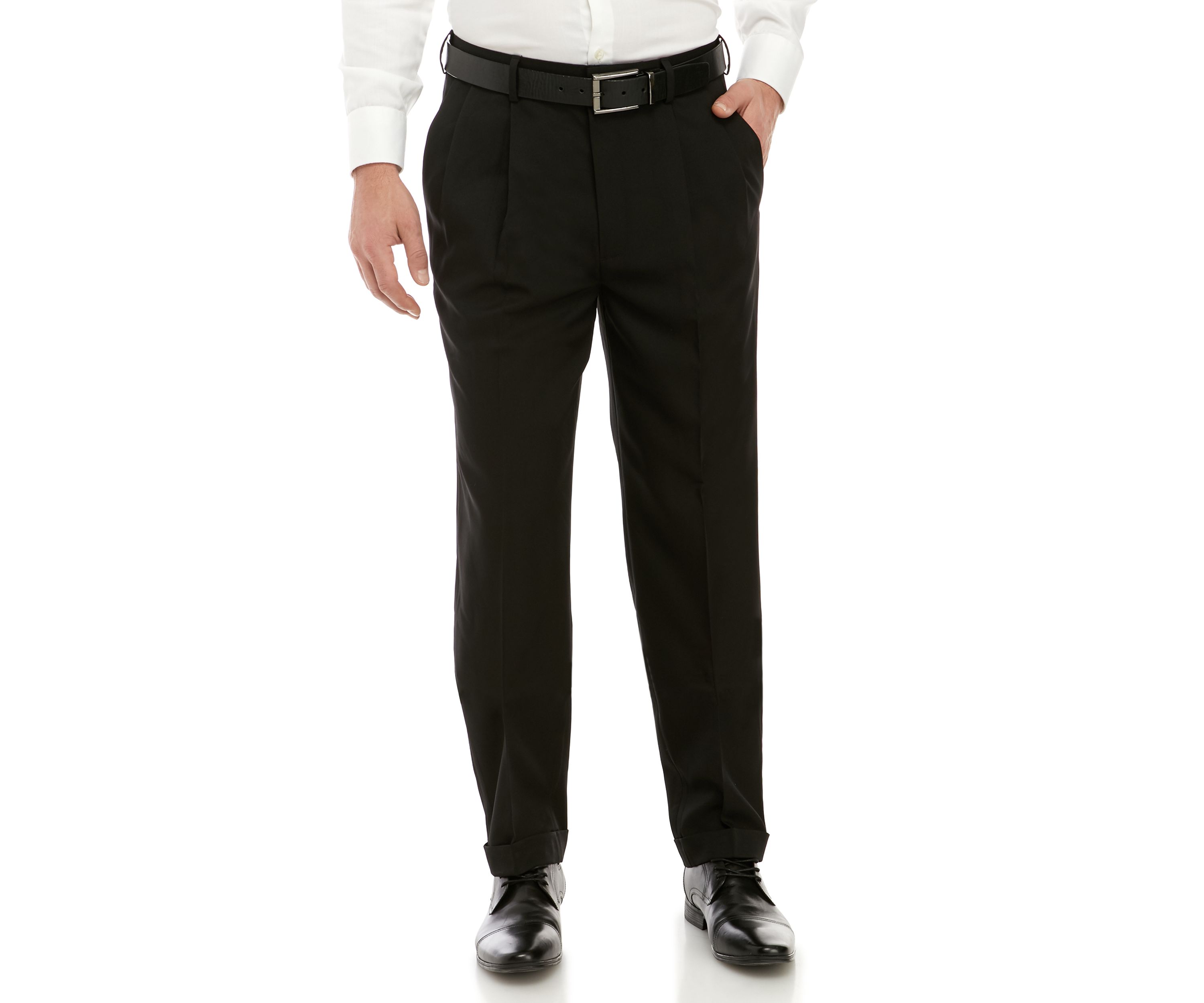 Straight Micro Pleat Pants