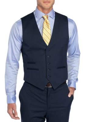 Solid Stretch Suit Vest