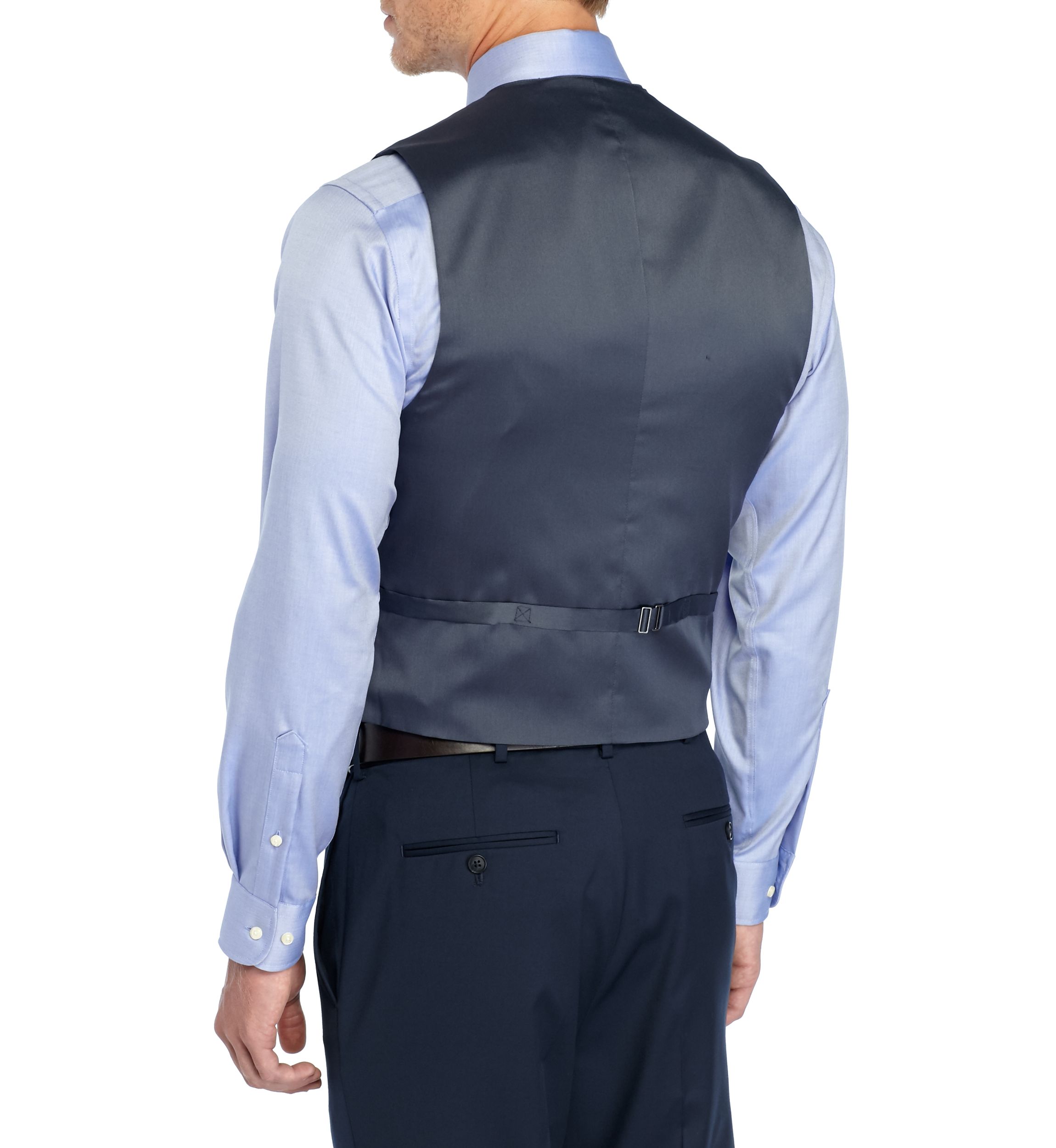 Solid Stretch Suit Vest