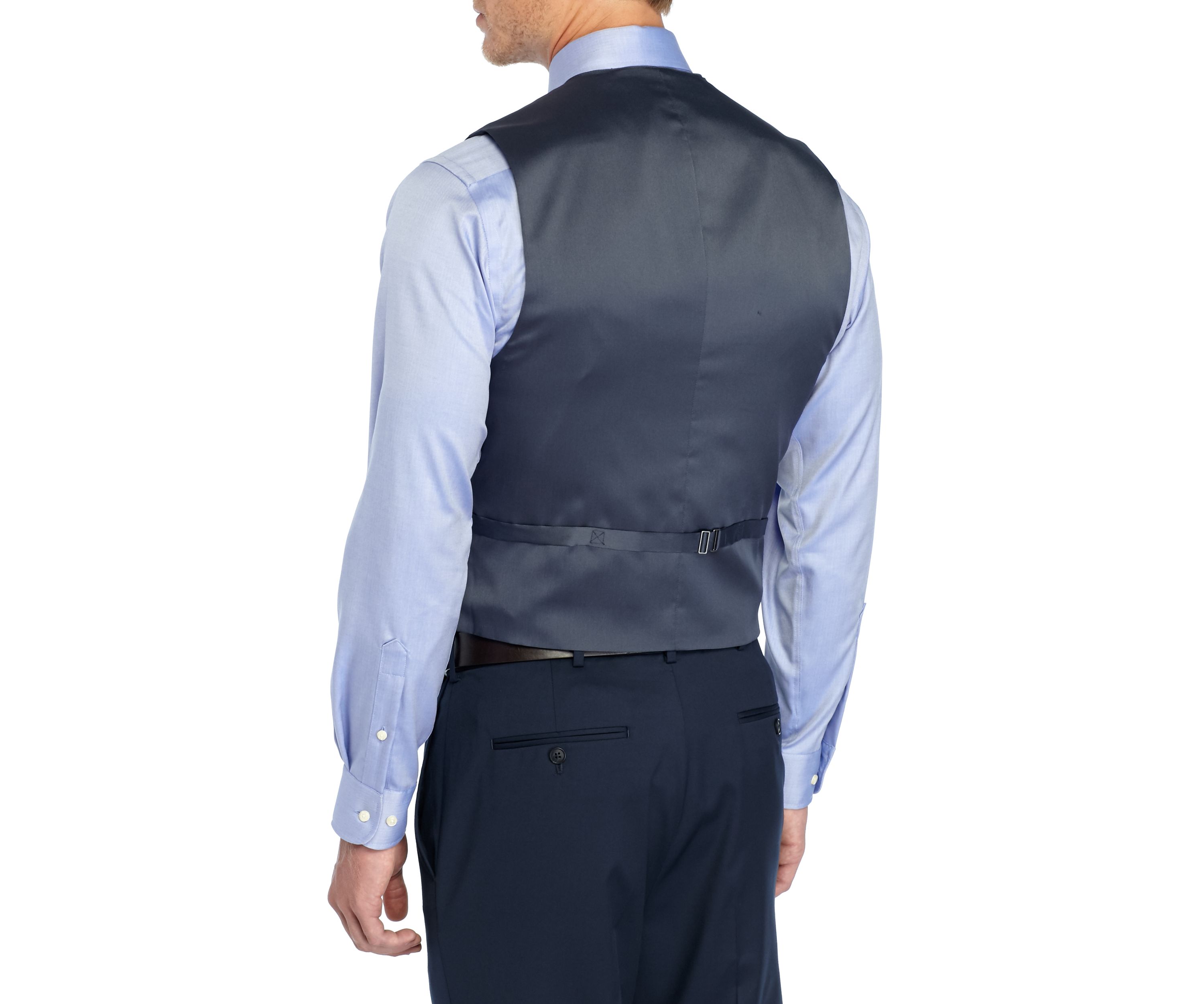 Solid Stretch Suit Vest