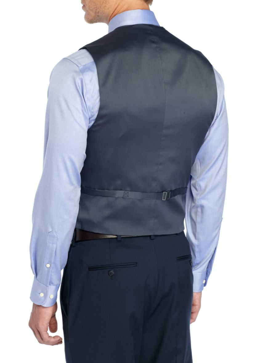 Solid Stretch Suit Vest