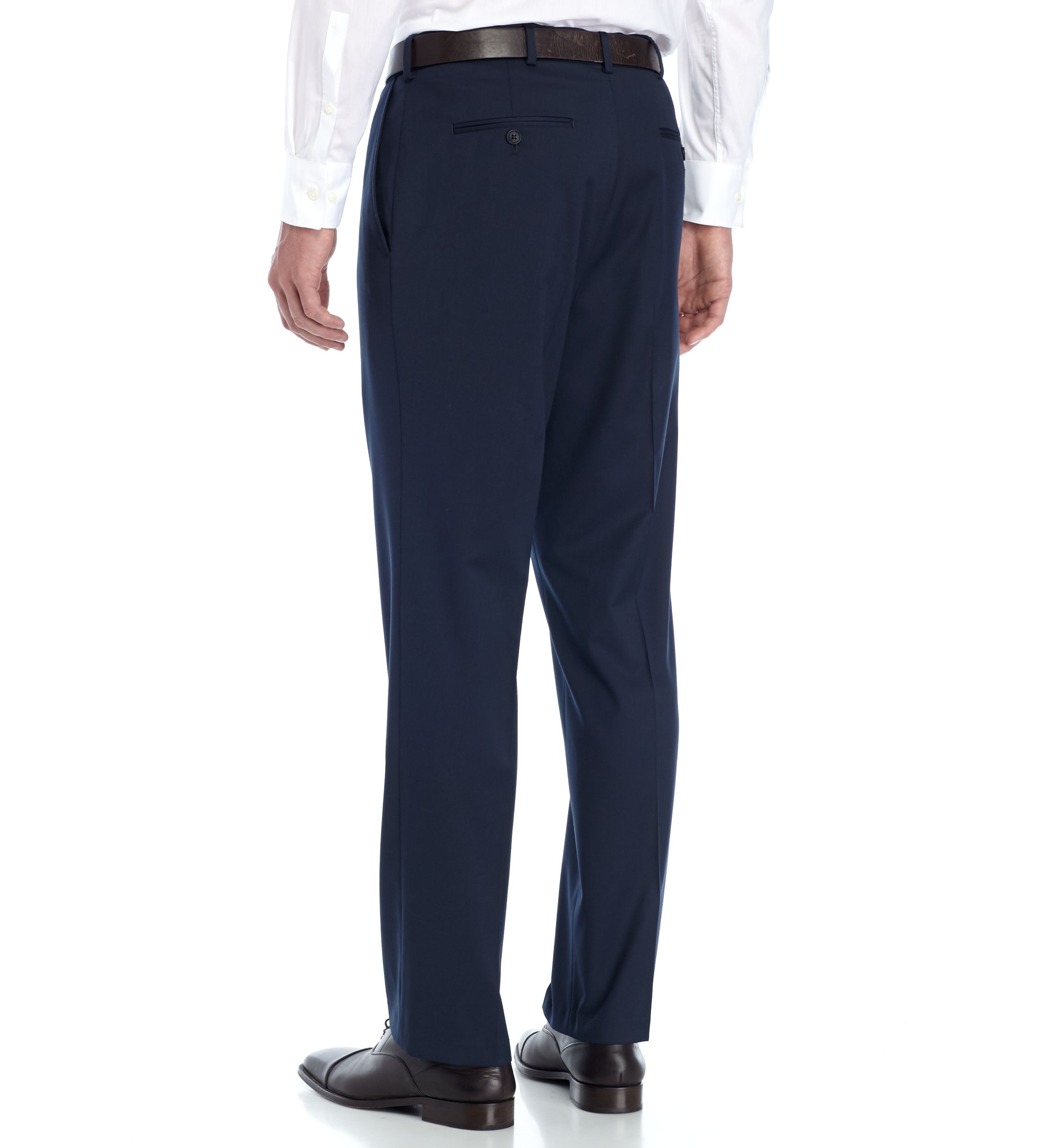 Solid Stretch Suit Pants