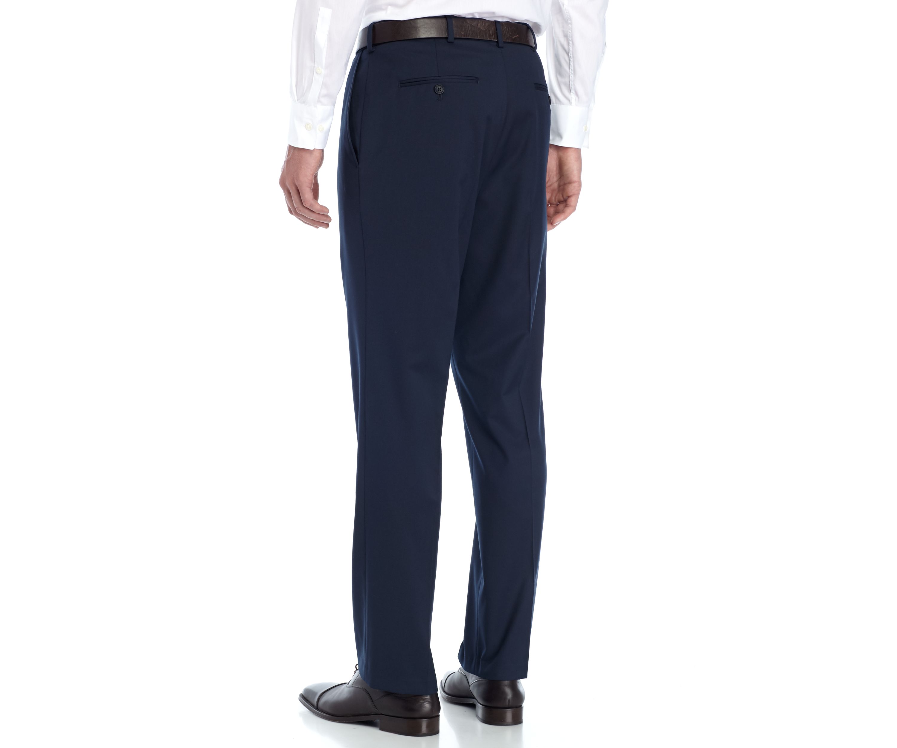 Solid Stretch Suit Pants