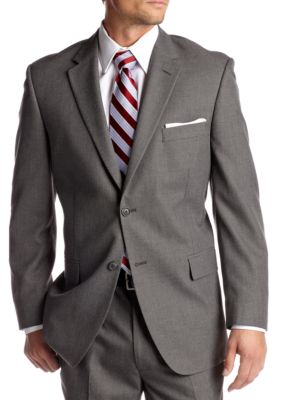 Saddlebred® Classic Comfort Fit Grey Suit-Separate Coat