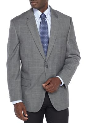 Saddlebred® Windowpane Stretch Suit Coat | belk