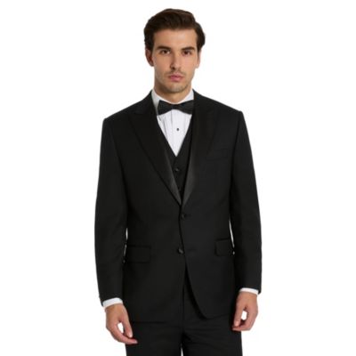 Michael Kors Men's Suit Jacket, Black, 60 Long