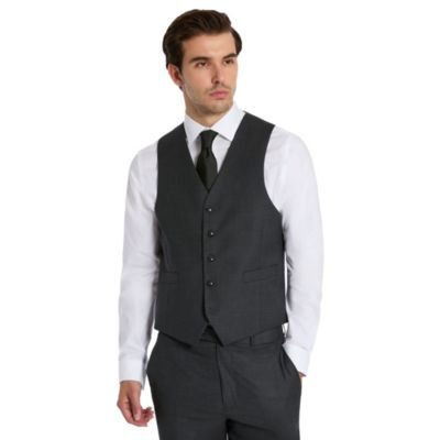 Michael Kors Men's Suit Vest, Grey, Medium