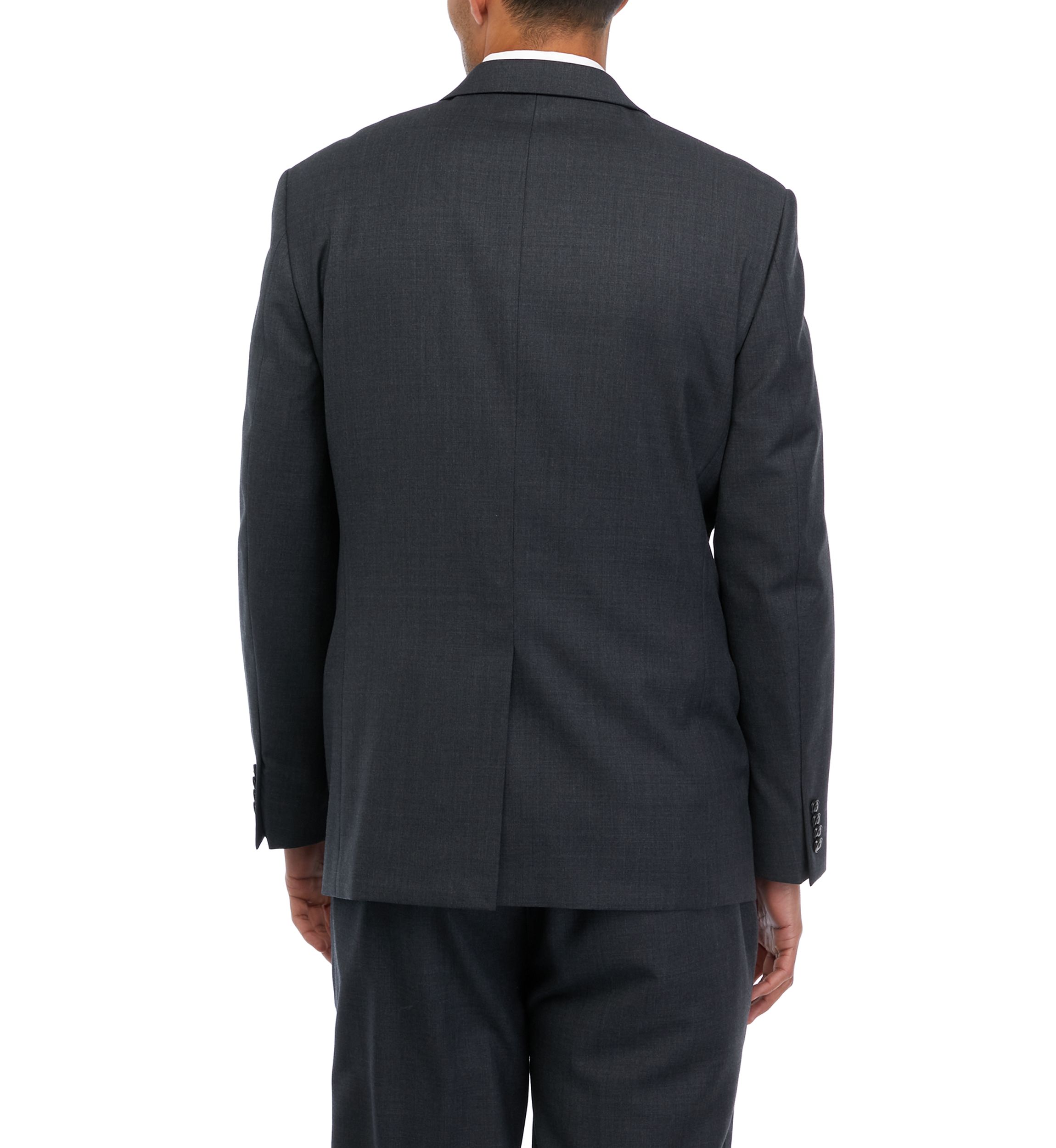 Gray Solid Suit Coat 
