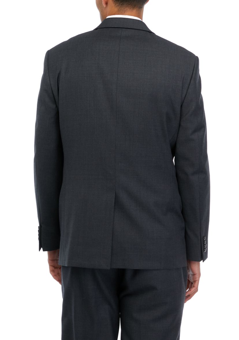 Gray Solid Suit Coat 