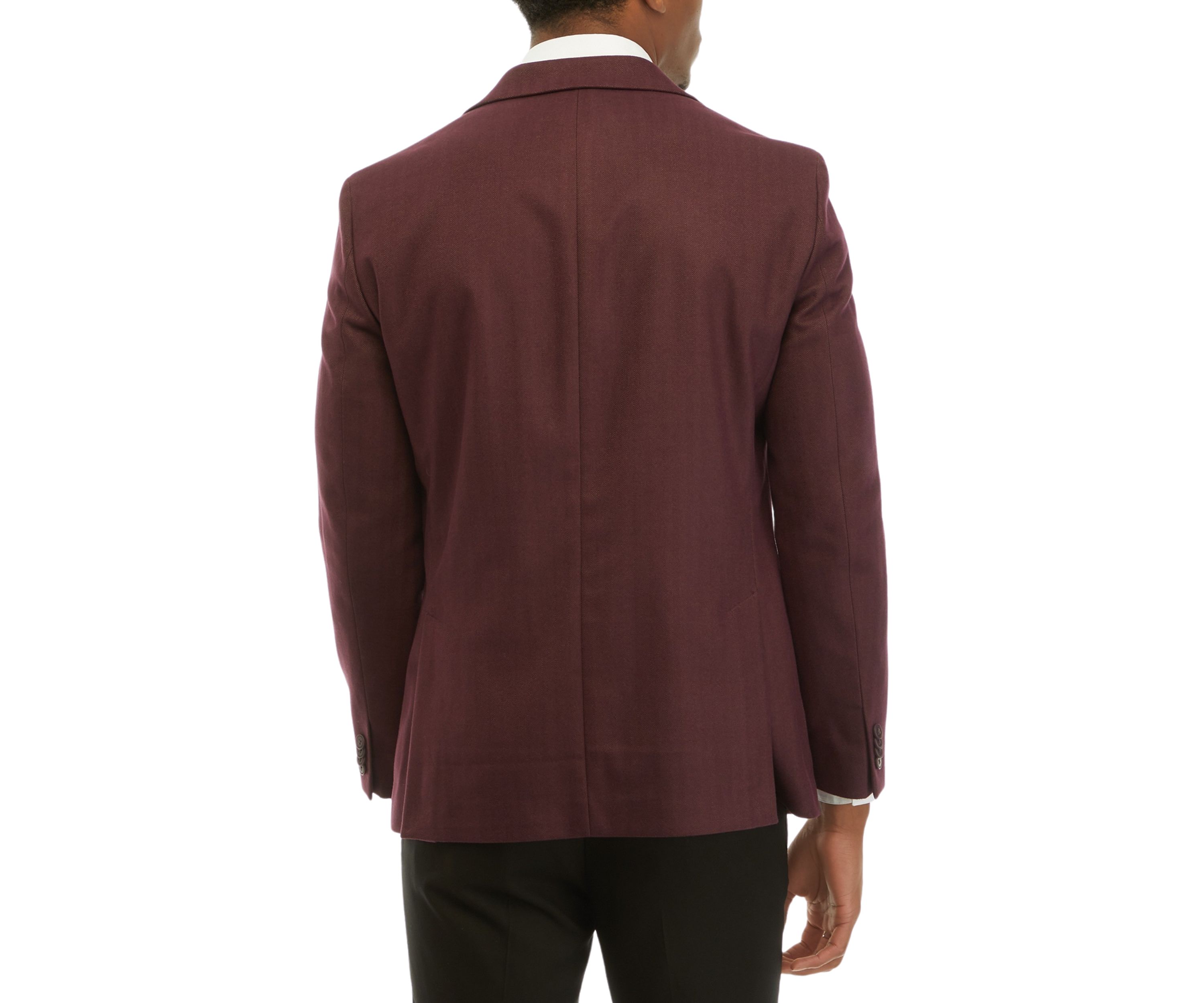 Mens Single Breasted Solid Sport Coat