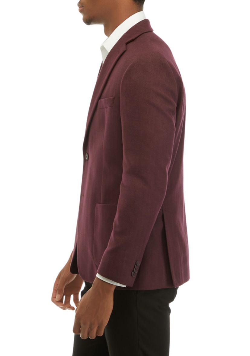 Mens Single Breasted Solid Sport Coat