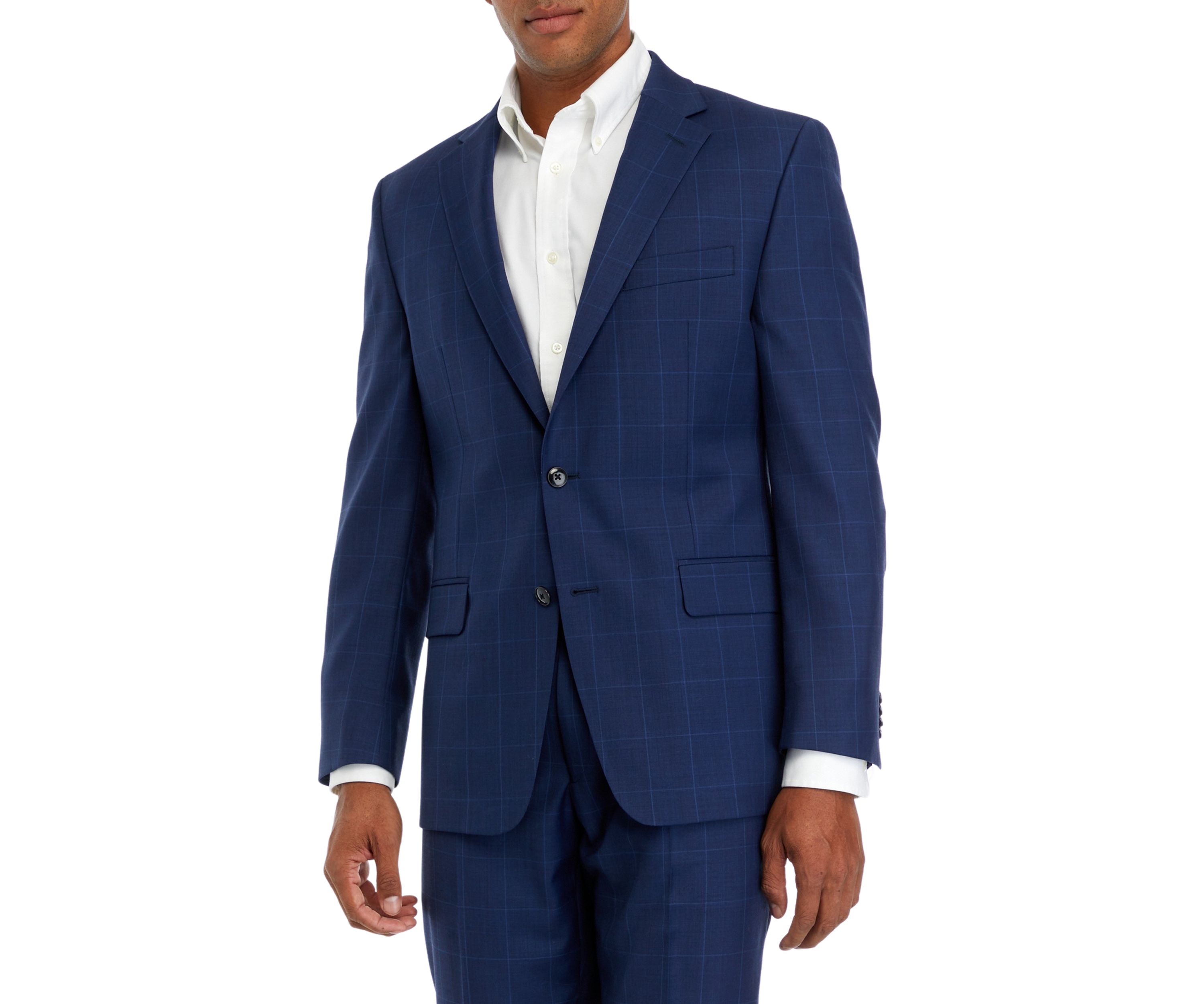Mens Windowpane Suit Separate Coat