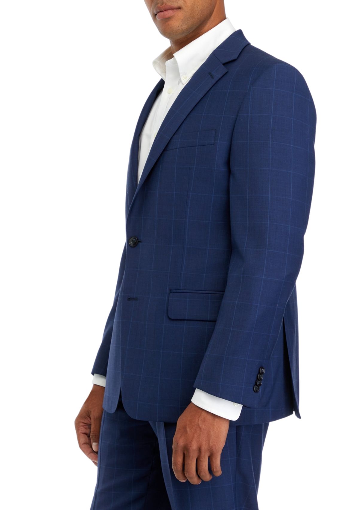 Mens Windowpane Suit Separate Coat