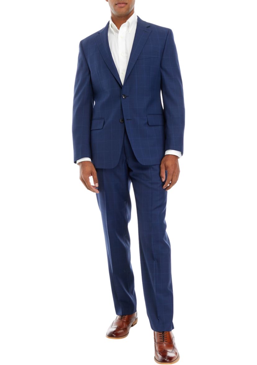 Mens Windowpane Suit Separate Coat