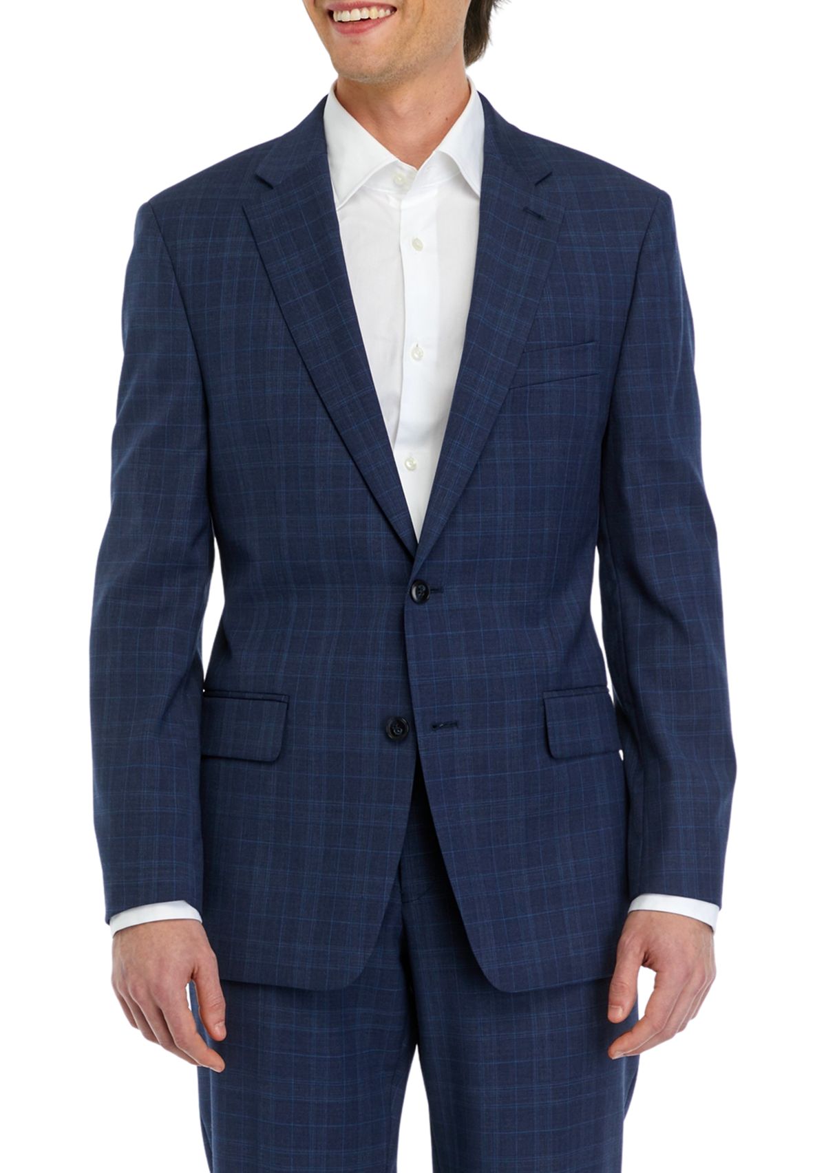 Blue Plaid Suit Separate Coat 
