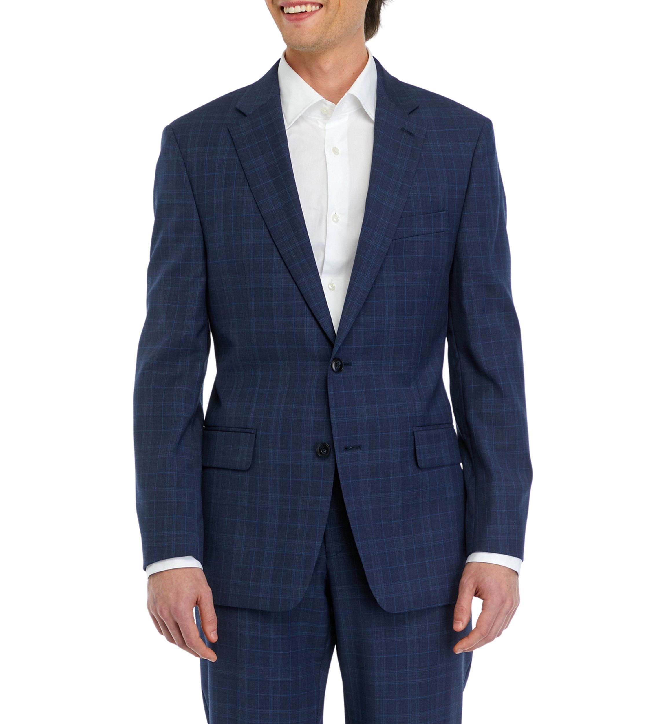 Blue Plaid Suit Separate Coat 