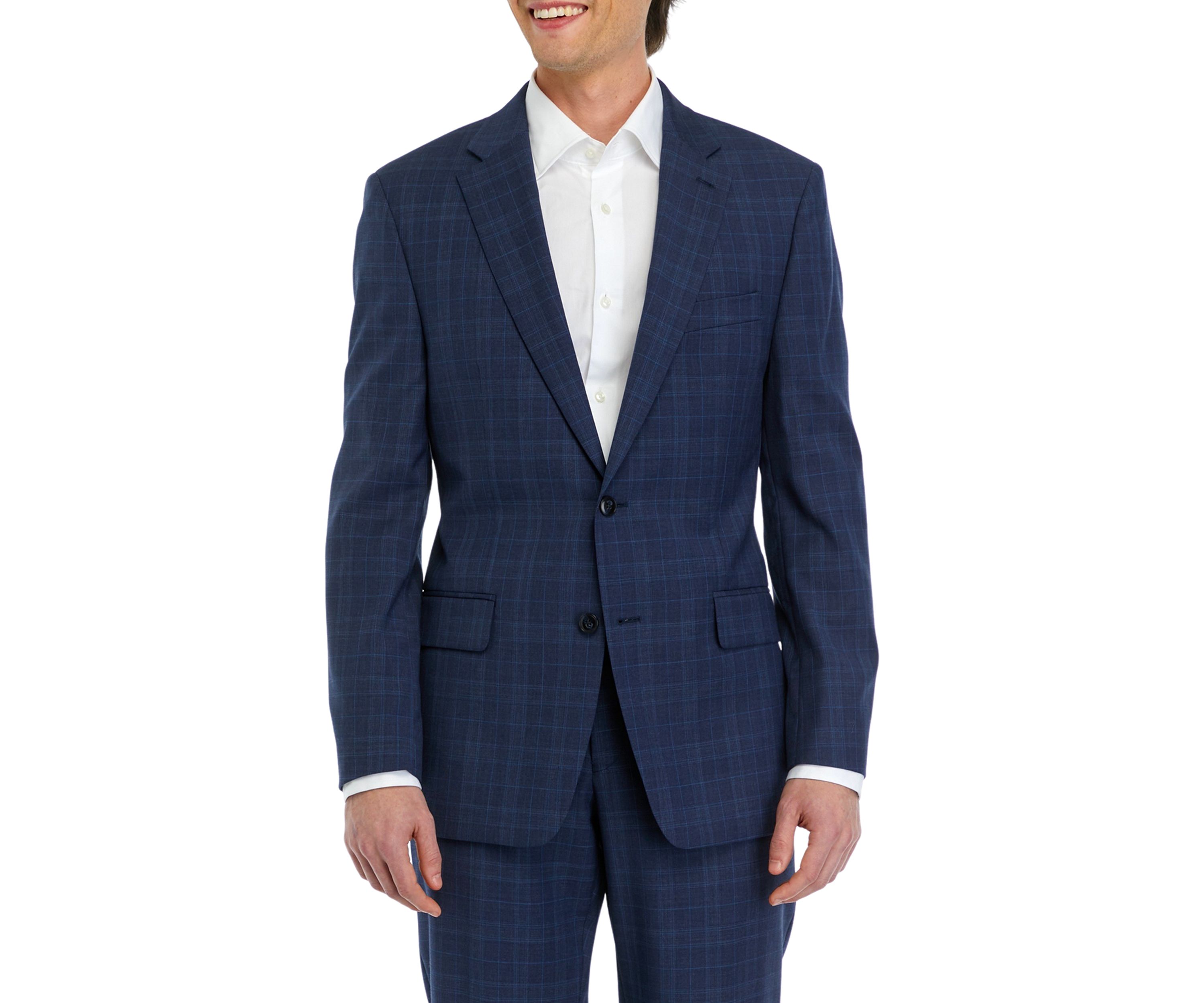 Blue Plaid Suit Separate Coat 