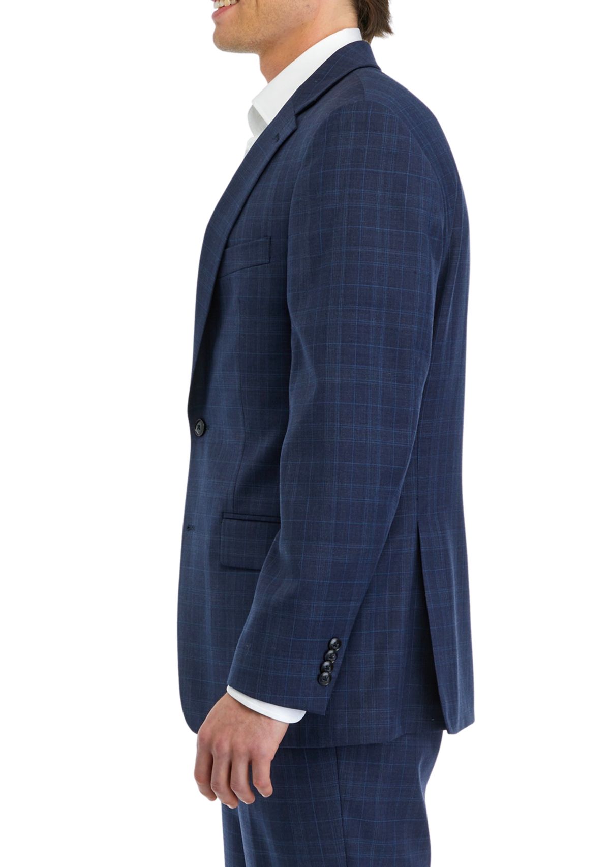 Blue Plaid Suit Separate Coat 