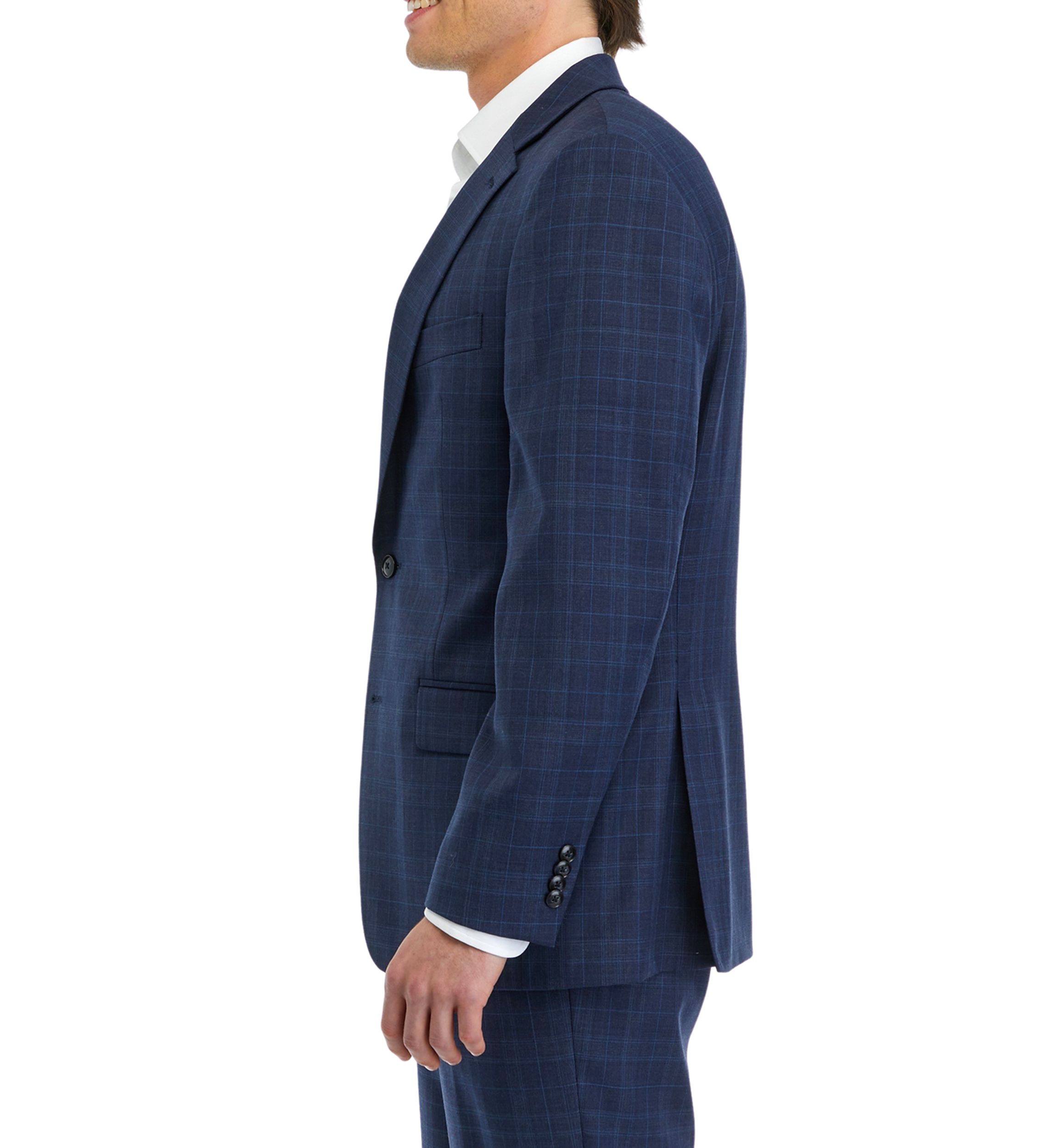 Blue Plaid Suit Separate Coat 