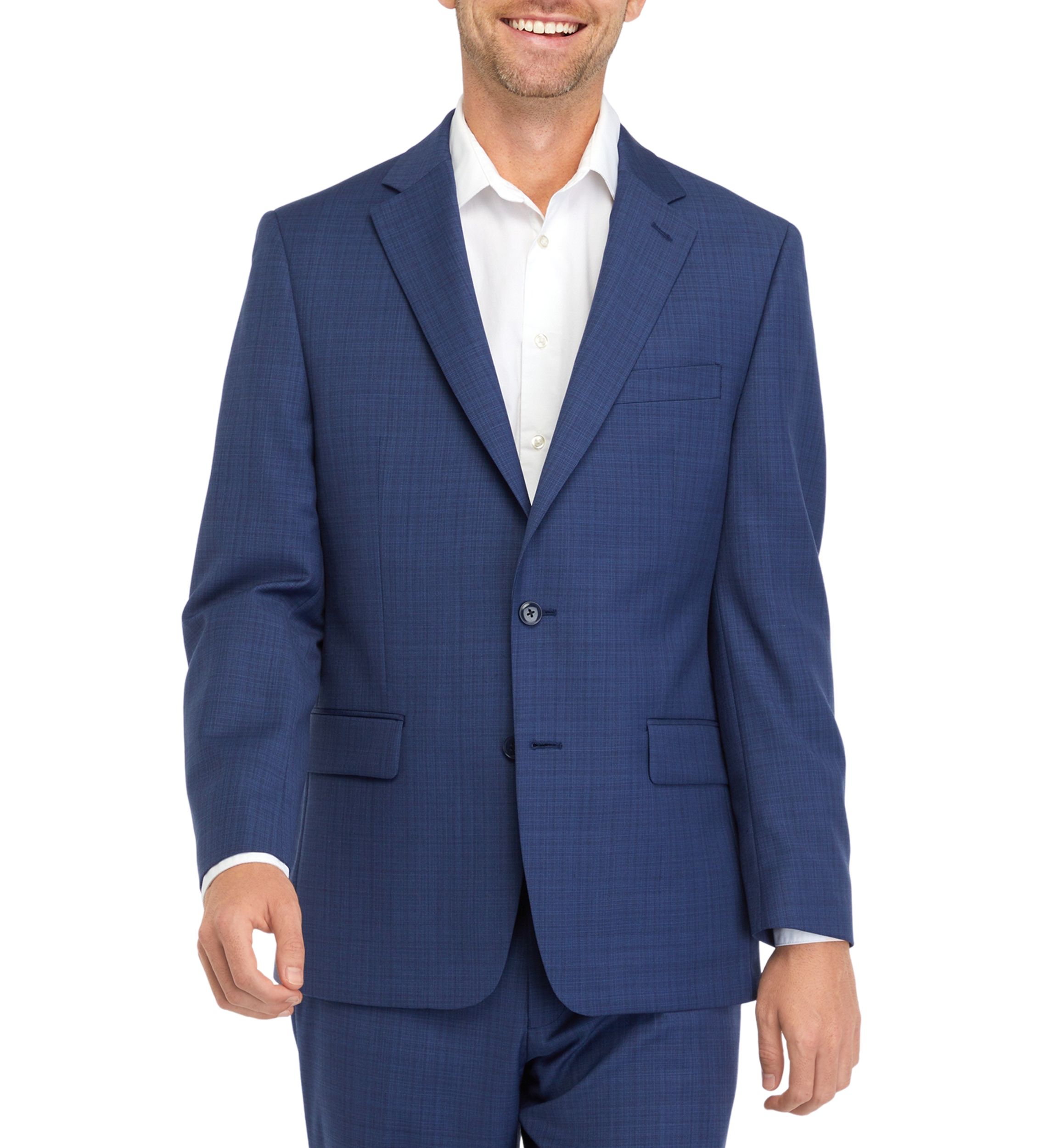 Blue Windowpane Suit Separate Coat 
