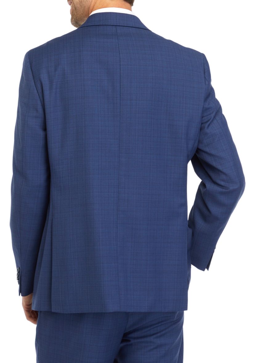Blue Windowpane Suit Separate Coat 