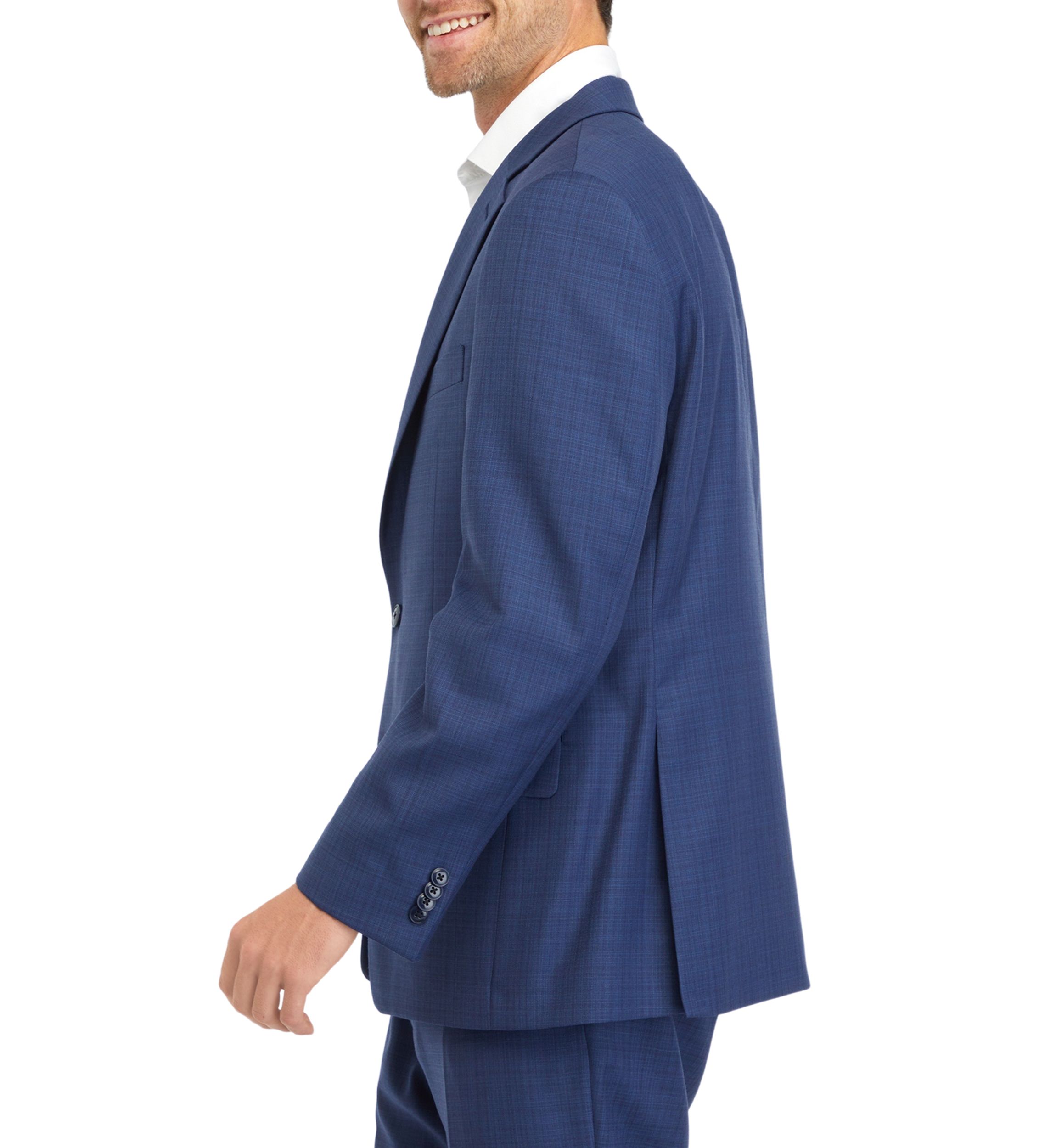 Blue Windowpane Suit Separate Coat 