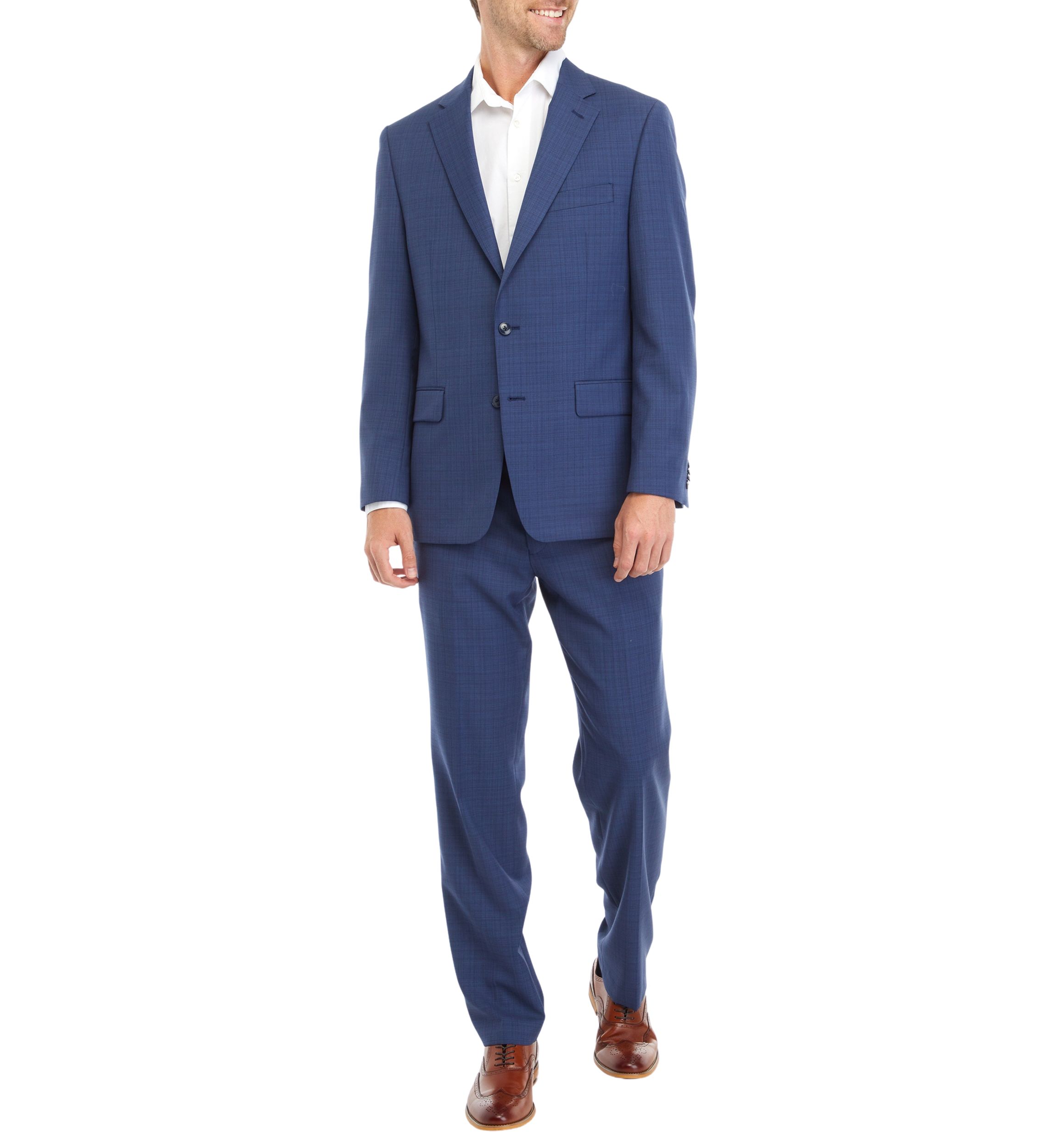 Blue Windowpane Suit Separate Coat 