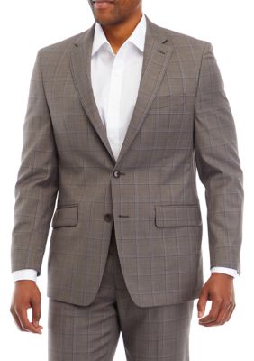 MICHAEL Michael Kors Men's Windowpane Suit Separate Coat, 46 Long -  0627502346902