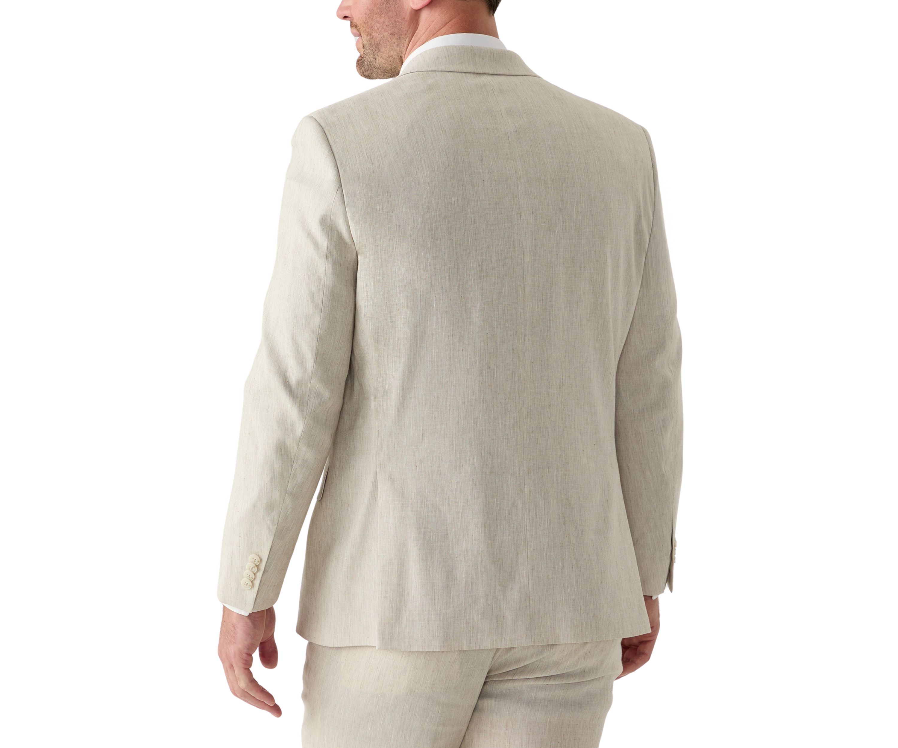 Single Breasted Two Button Flap Pockets with Notch Lapel
