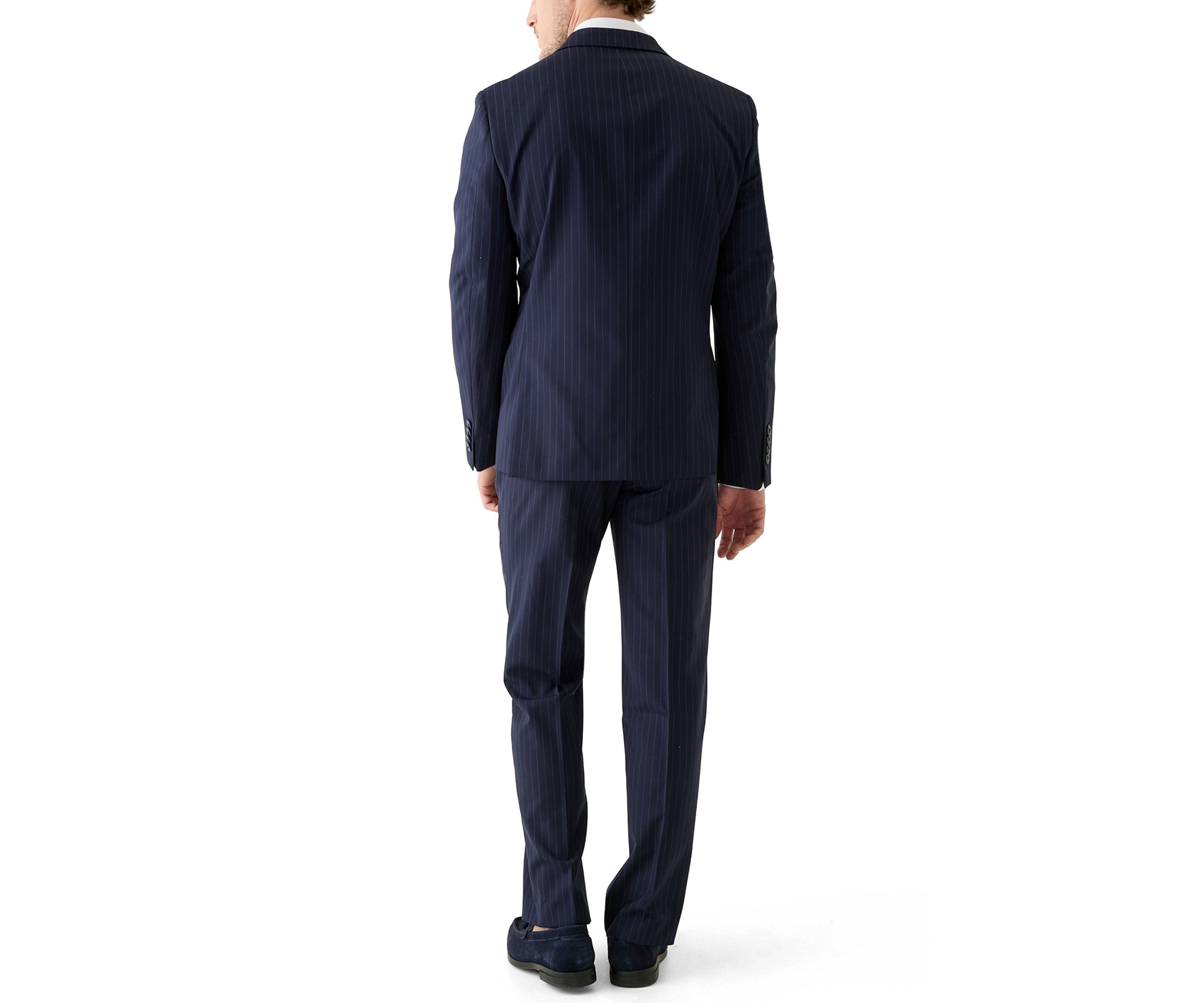 Single Breasted Two Button Front Two Flap Pockets Notch Lapel Suit