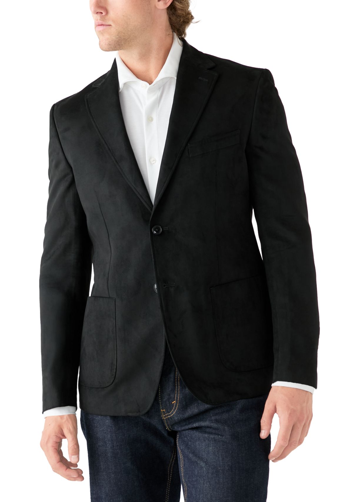 Faux Suede Sport Coat 