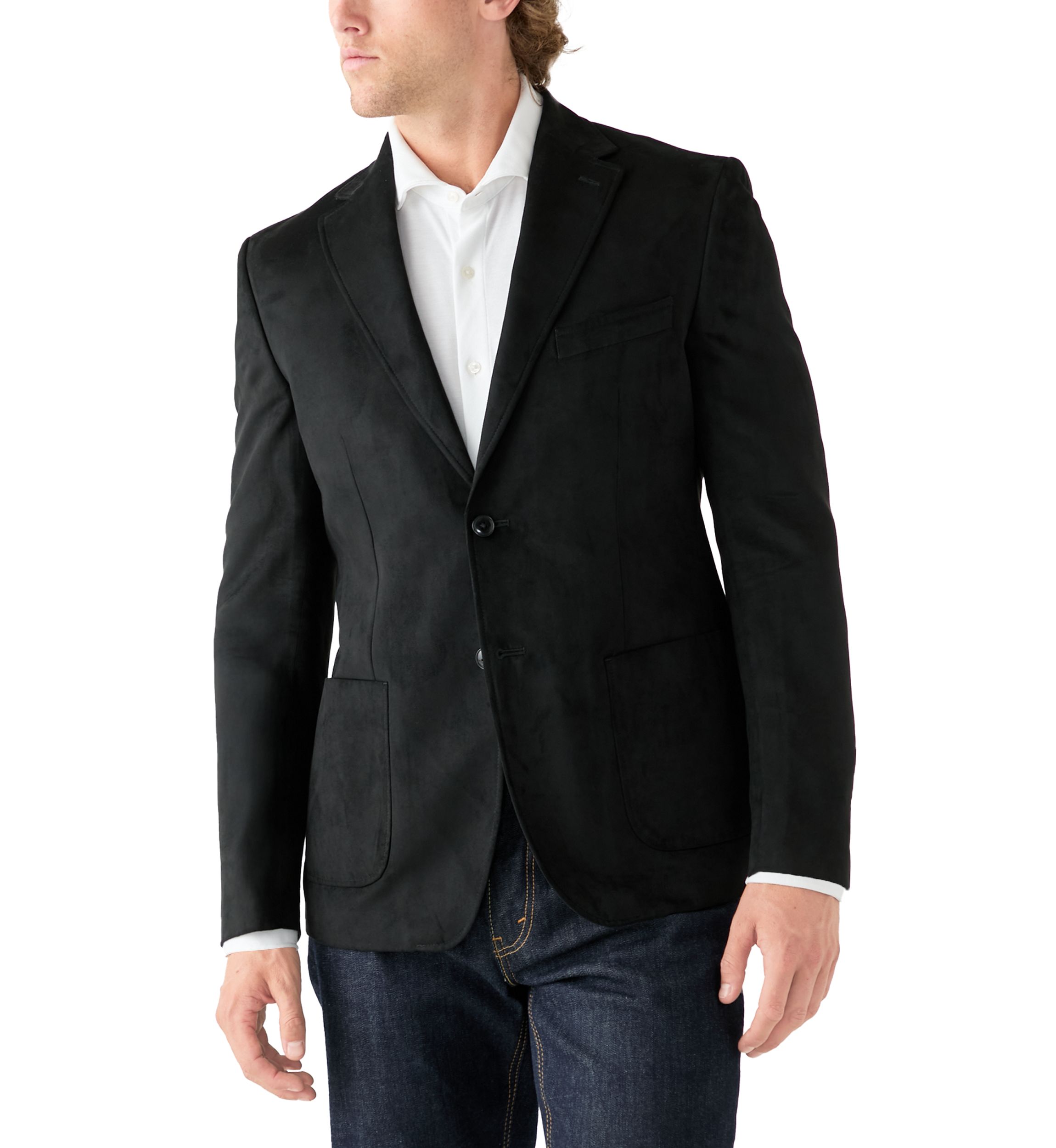 Faux Suede Sport Coat 